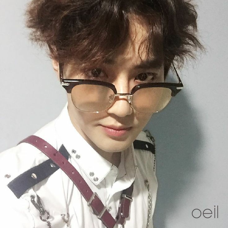 Junmyeon wears glasses, a thread:
