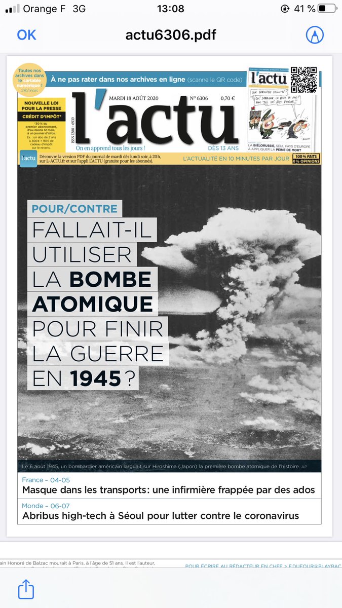 Le Petit Quotidien, Mon Quotidien, L'ACTU tweet media