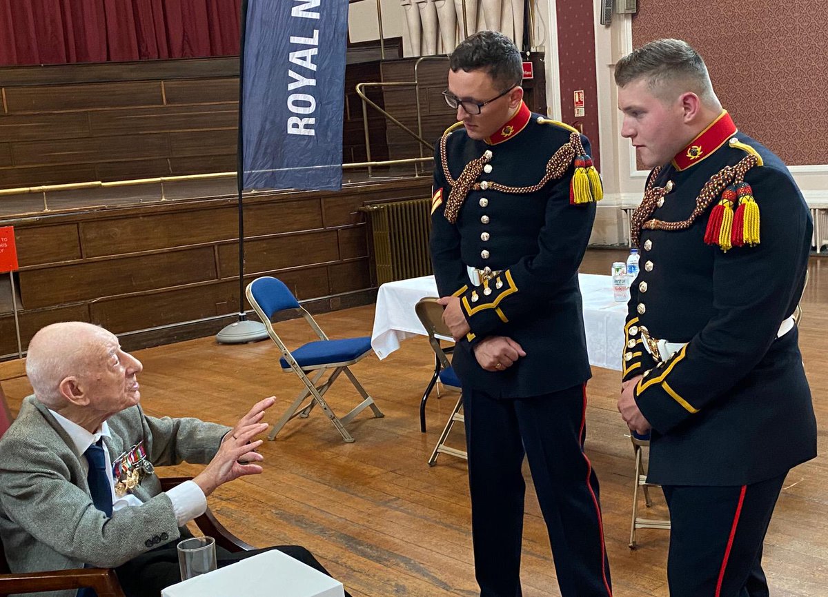 On Saturday, 100 year old WW2 Veteran, Mr John Jude, was re-presented with his lost medals by Commodore Elford & the Mayor of Cambridge. He was also given a personal letter from 1SL & his Veterans Badge. Cpl Streeter & Bugler Lynch also performed for the commemoration of #VJDay75