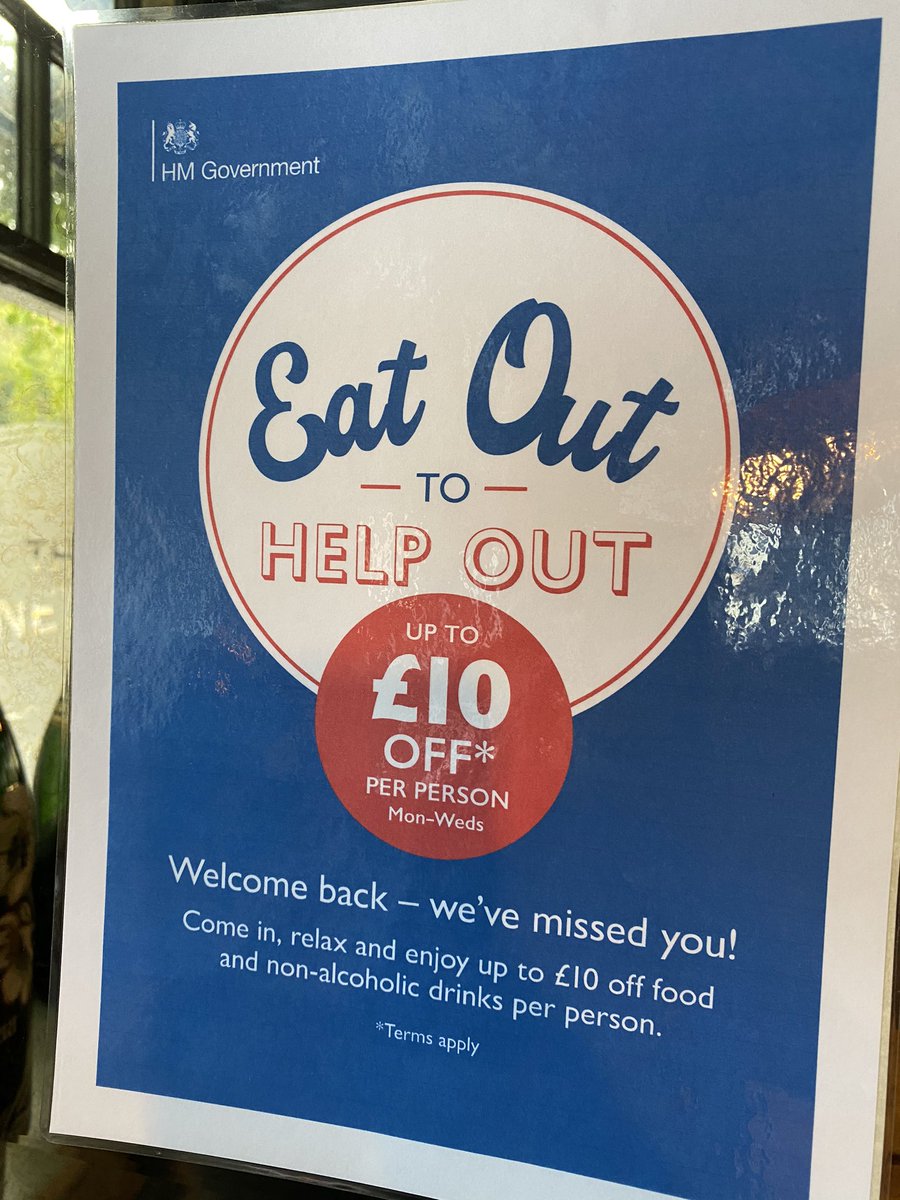 Come and enjoy discounted food and soft drinks at The Sydney Arms with the Governments “Eat Out To Help Out” scheme.
Up to £10 off every Mon Tues Weds all day to the end of August..!!!
We hope to see you soon....👍🏻
