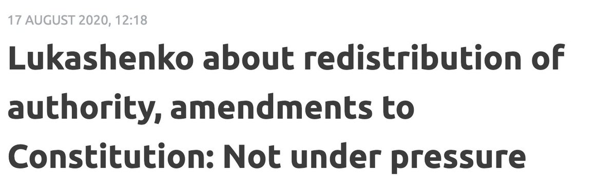 Let's start with the headline (apart from the irony of "not under pressure"). The emphasis on redistribution of power rather than his real emphasis on hanging on to it, underscores his desperate (+ likely doomed) bid to try and seize back the initiative 2/