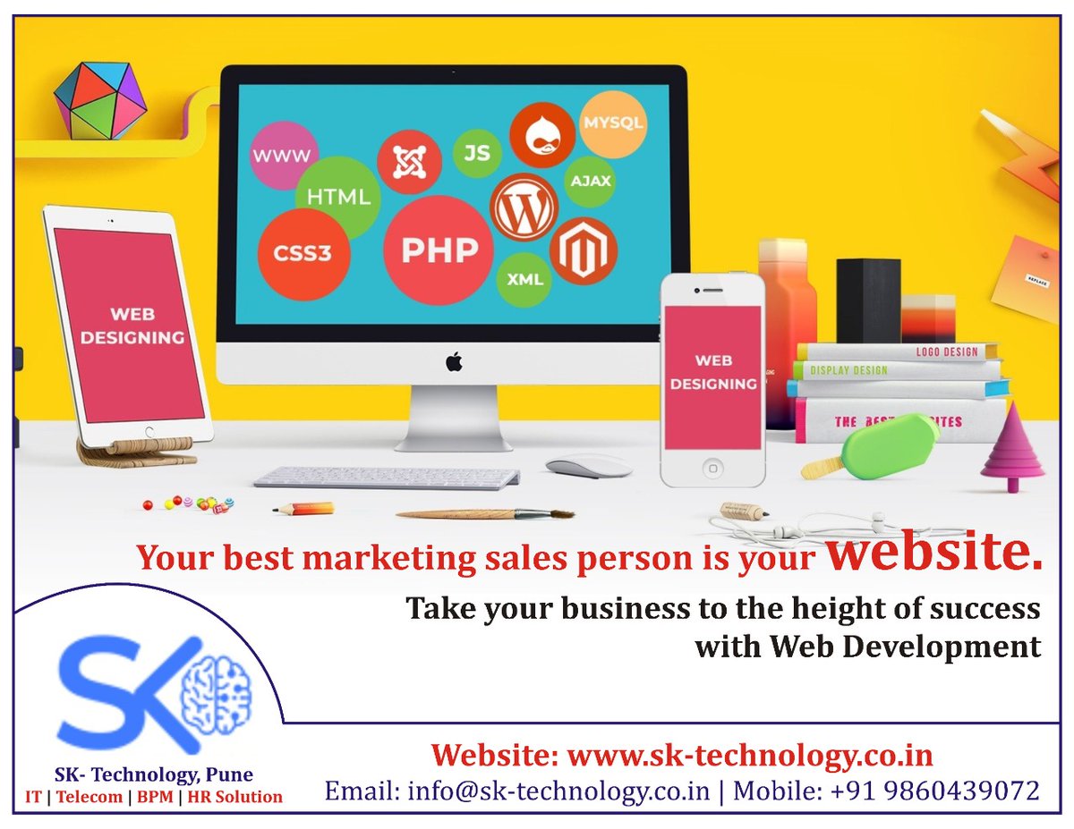 SKTechnology9's tweet image. Does your business have a website.?
If not then you are missing a major sales….
Expand your business with SK-Technology.

#SKTechnology #ITServiceProvider #BusinessProcessManagement #BPM #Telecom #PimpriChinchwad #WebsiteDesignServices #Websitedevelopmentservices