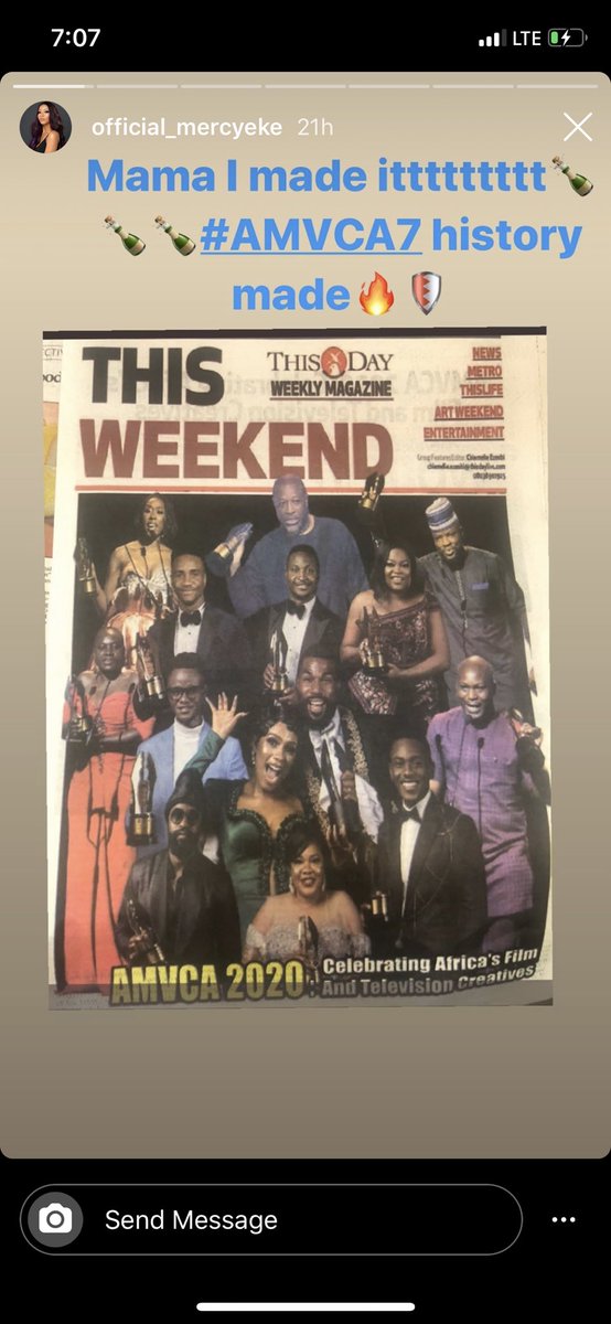 EtibadeElvis's tweet photo. I just wanna remind us all dat @real_mercyeke won an award with an int'l appeal.
A winning that made even some nollywood A-listers &amp; a particular fanbase went all ballistic on SM beCOz it had 2 do with Mercy Eke.
A celebrity with a Strong demeanor &amp; quite enterprising
#MercyEke https://t.co/9RcwXegxN6