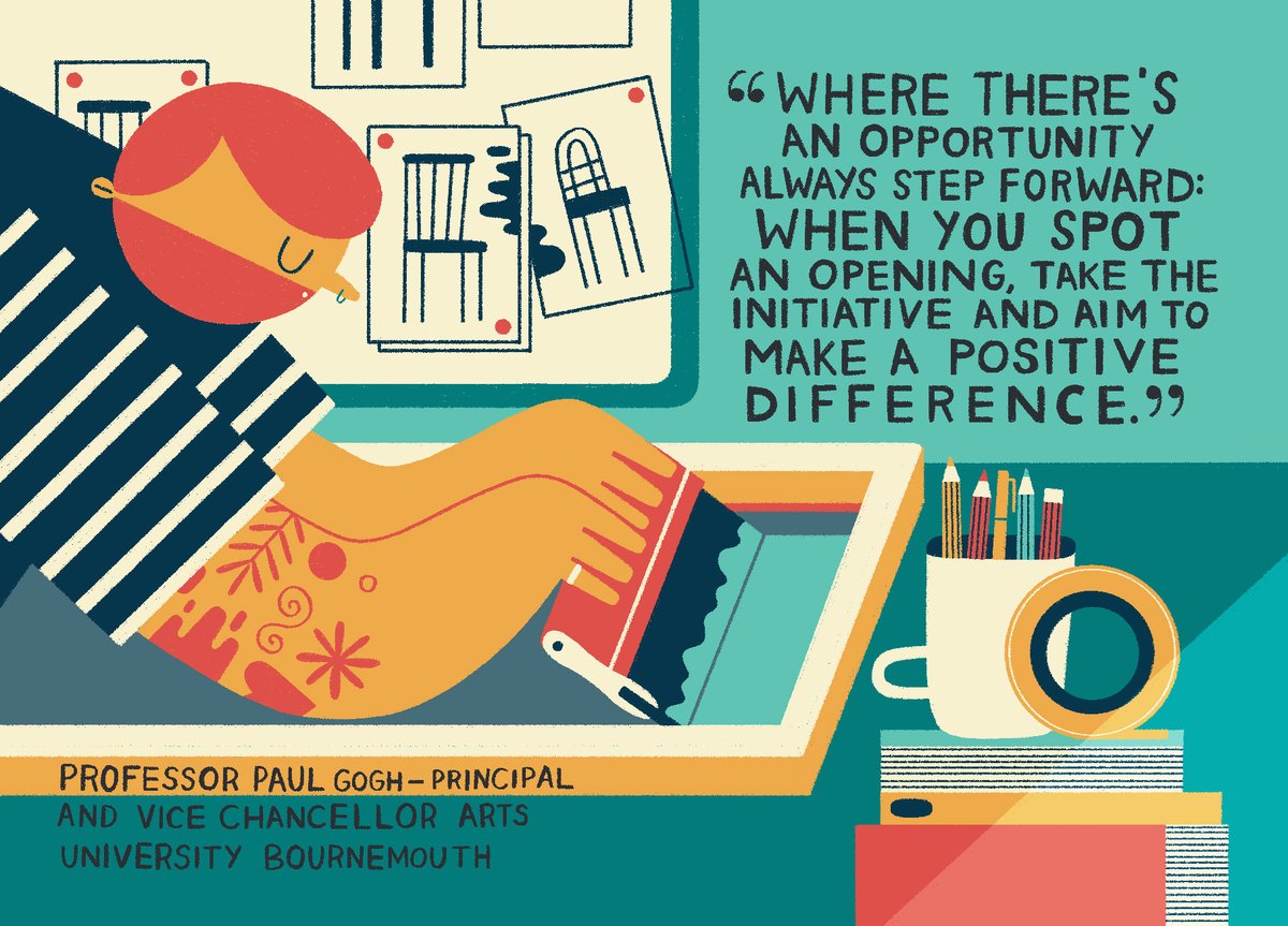 This week I'm going to be sharing the illustrations I created a while back for <a href="/inspiredAUB/">Arts University Bournemouth | AUB</a>, a set of postcards for the graduates of 2020! This was so fun to work on &amp; I am excited to share more from this project ✨

#illustration #illustrator #design #freelance