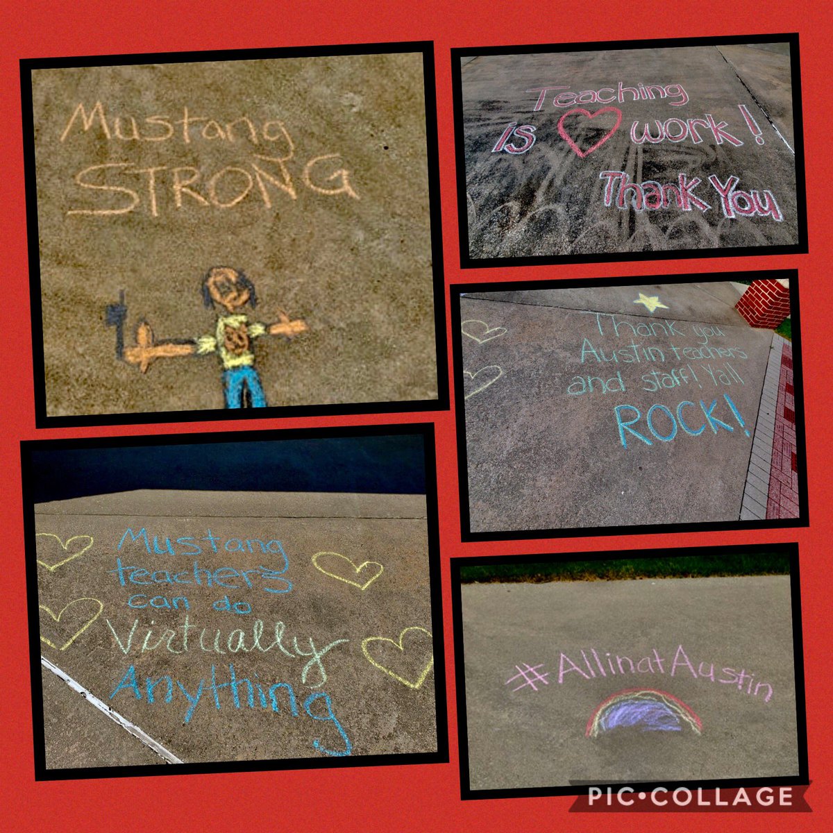 Austin Mustangs are ready for the first day of school!! #AllinatAhstin <a href="/AustinCISDPTO/">AustinElementaryPTO</a>