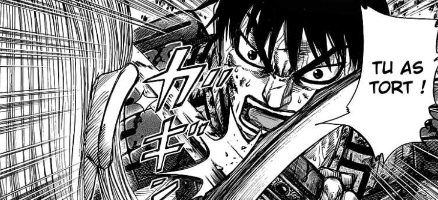 Shin lui répond à merveille et ça nous prouve encore une fois que Hara maîtrise parfaitement son œuvre, pourquoi ? Celui que Shin considérait comme son frère s'est fait tué et il aurait très bien pu devenir comme Mangoku mais pourquoi il ne l'est pas devenu ?