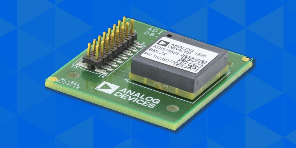 ADIS16500/05/07: Fully calibrated MEMS IMU offers height reduction for industrial applications 

▶ Robust shock/vibration rejection
▶ Excellent cross-axis sensitivity
▶ SPI interface for simple processor connection

Datasheet/eval board: ow.ly/nNK730r4I8a #ADINewProduct