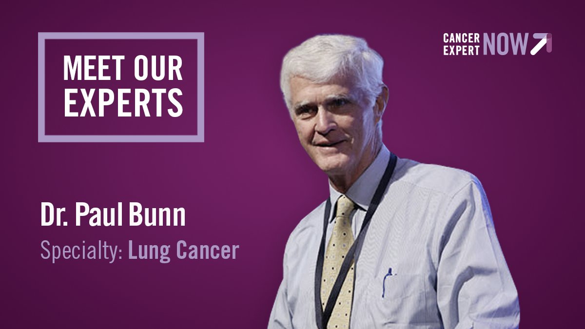 CancerExpertNow's tweet image. In the next series of #CENOutFront interviews, we’ll talk to Dr. Paul A. Bunn - Prof. in the Division of Medical Oncology (U of Colorado). His research on novel therapies for #LungCancer have helped set the standard for treatment of the disease.

#MeetTheExpert #TopOncologists