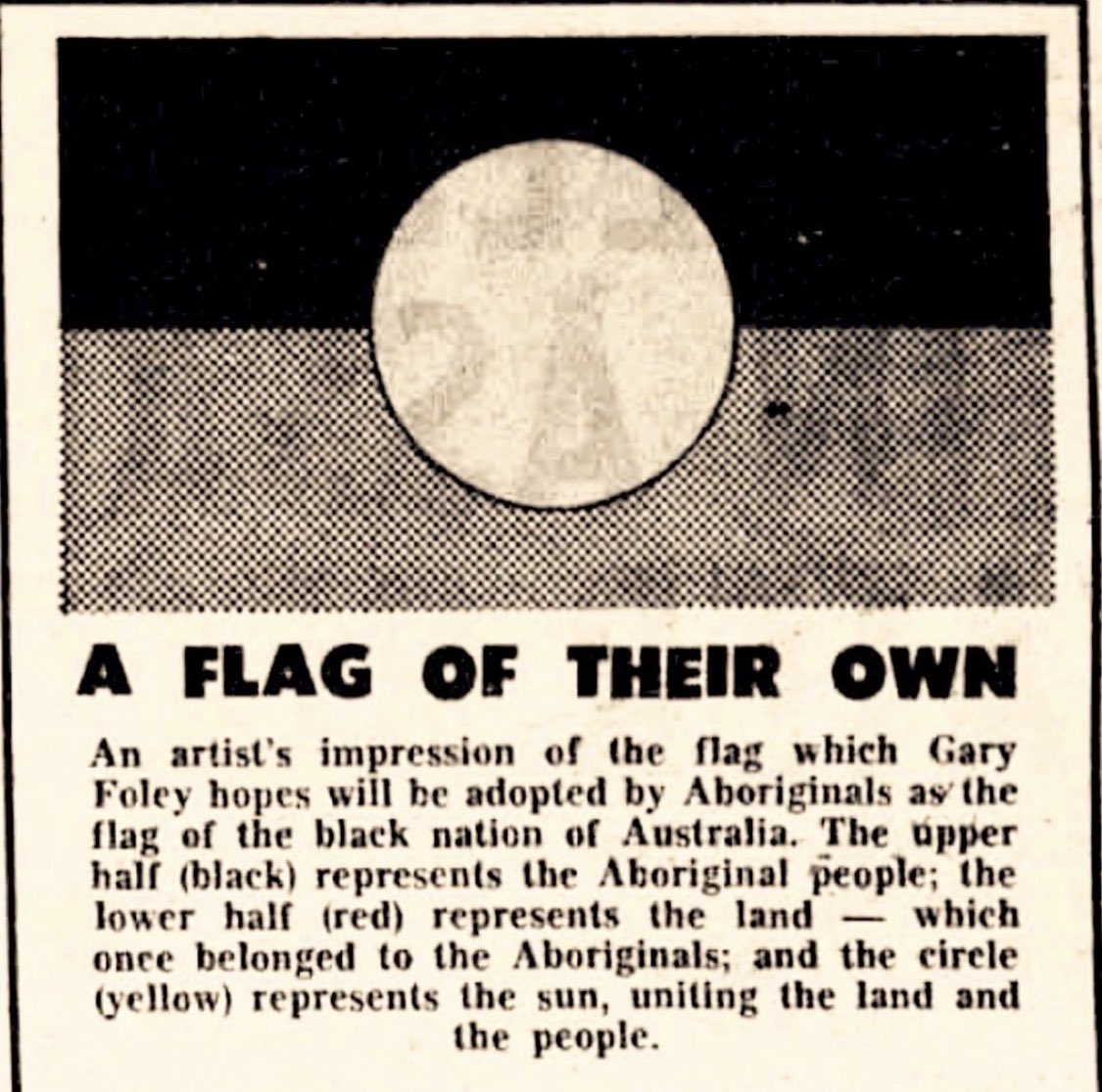 5) In 1972 Aboriginal activist Gary Foley took the flag to the Aboriginal tent embassy where the flag was adopted and accepted.