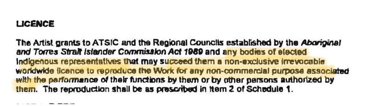 6) Artist Harold Thomas sold the licence to ATSIC in 2004 for a substantial amount. ATSIC was abolished and government should have retained this asset!