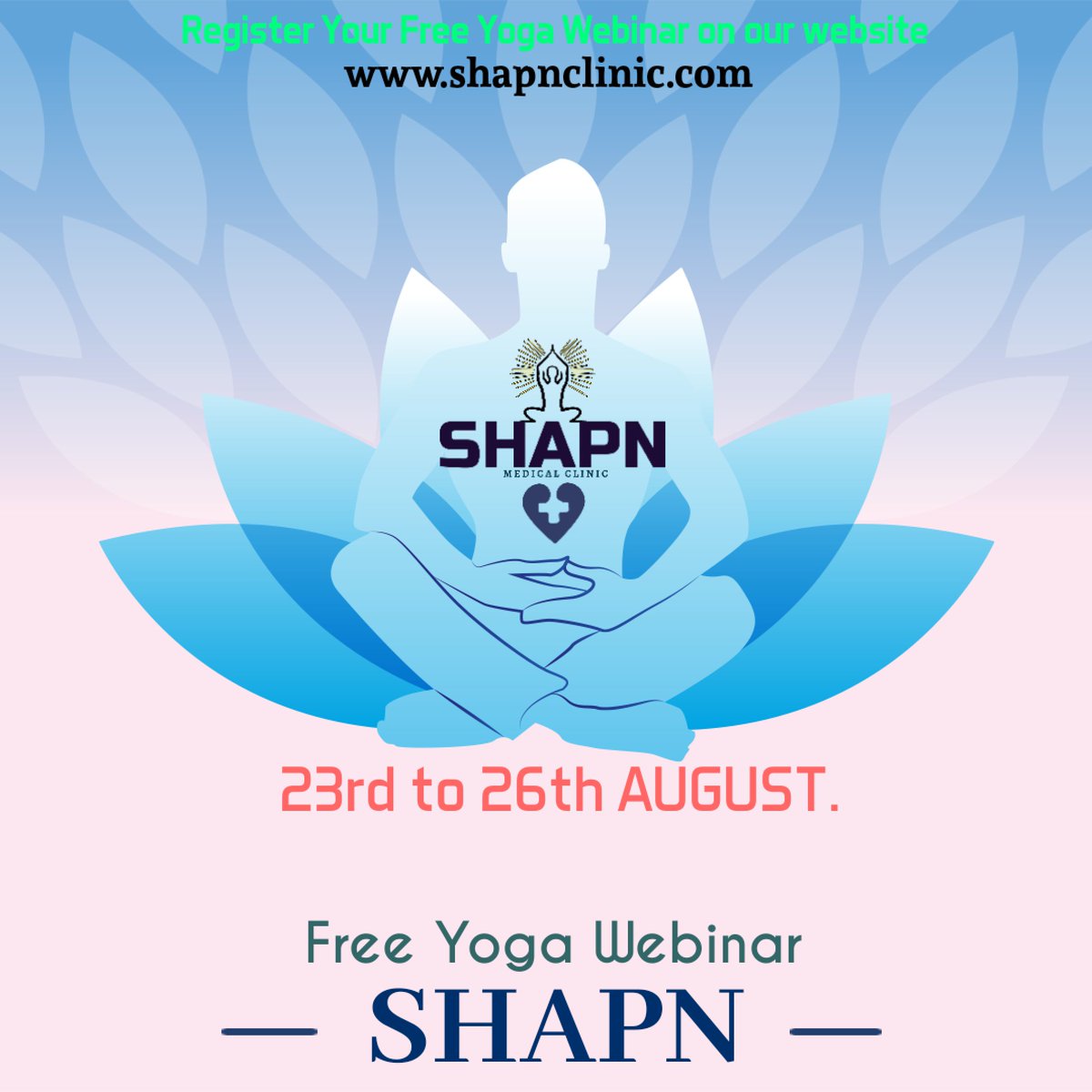 ShapnC's tweet photo. Yoga may help people soothe frayed nerves during the coronavirus pandemic, but the ancient practice may also help those with more serious, chronic forms of anxiety.

Book Your Free Yoga Webinar on our website and Make a Peaceful Mind.
https://t.co/Ww7CRMDFNP
.
.
.
#yoga #India https://t.co/zGPuh7a16q