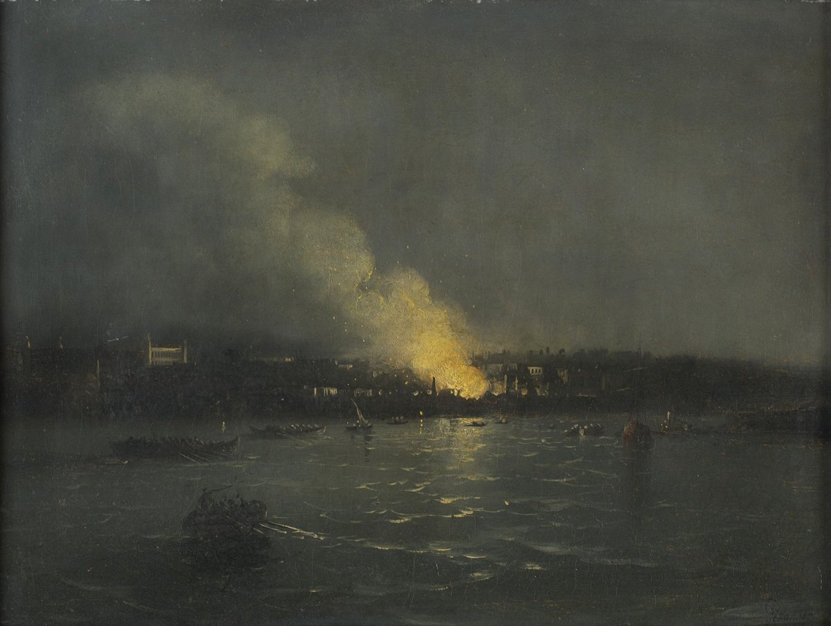 Haydarpaşa'da YangınMıgırdiç Civanyan, 1872