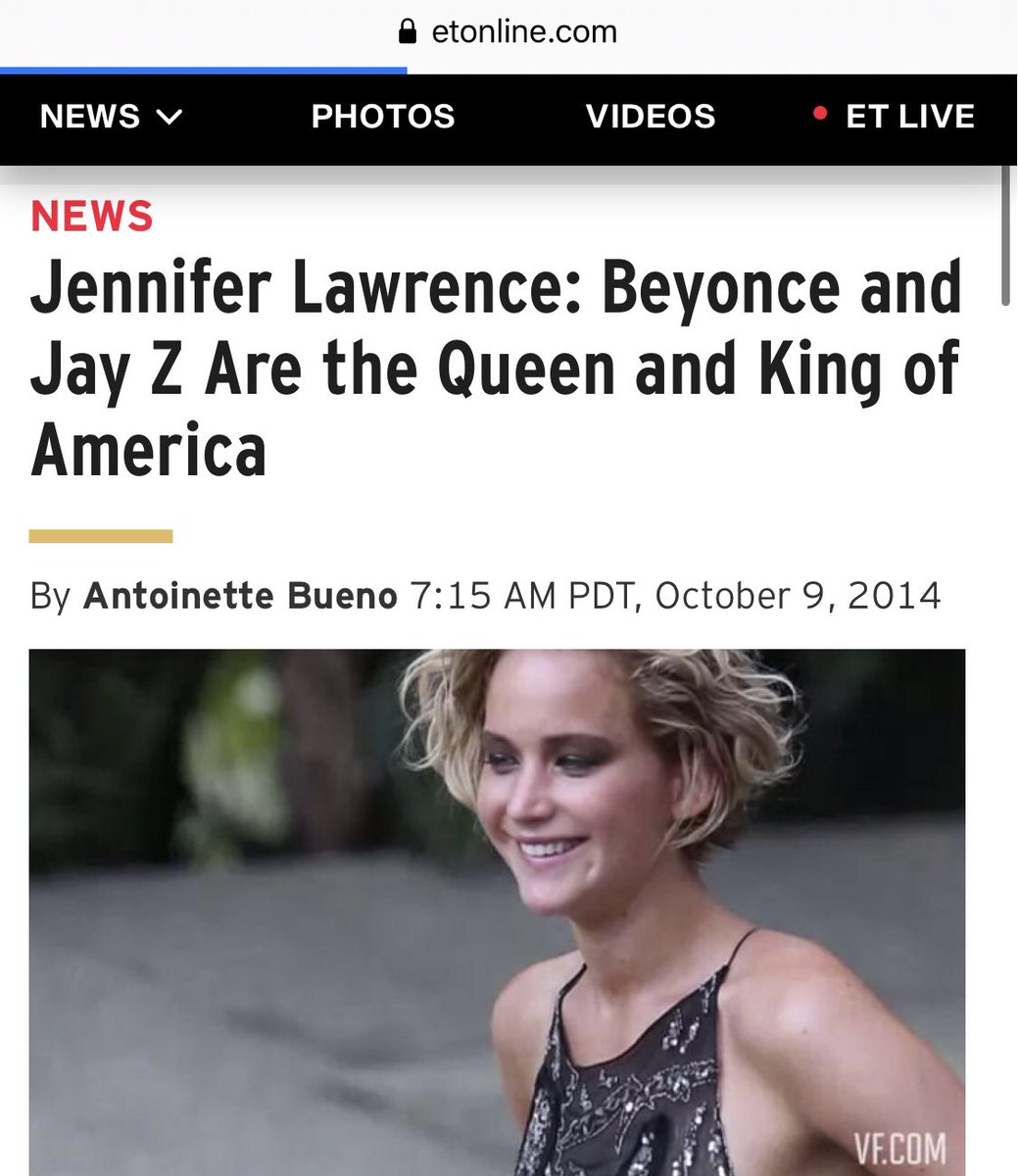 60) Jennifer Lawrence“Destiny’s Child is my first CD.”