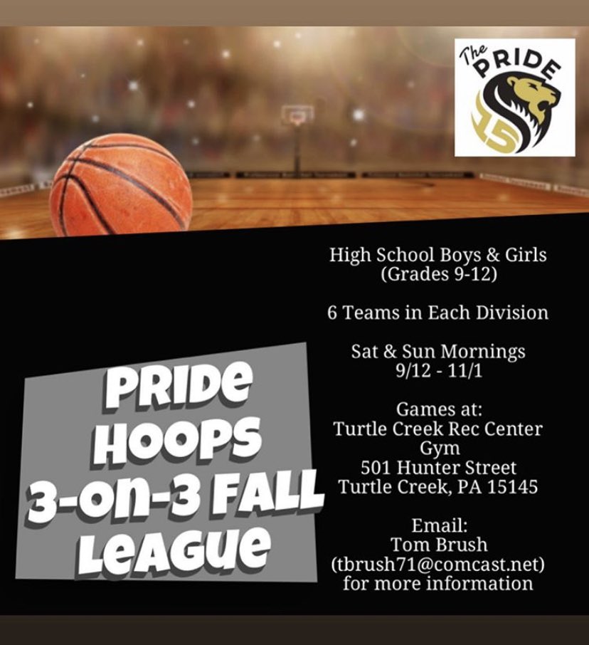 PghPrideHoops's tweet image. #WeWantToPlay #LetThemPlay 
Sign up today for our unique compact court 3 on 3 full court league!! All players involved, room to move, and high energy!! #JustPlay