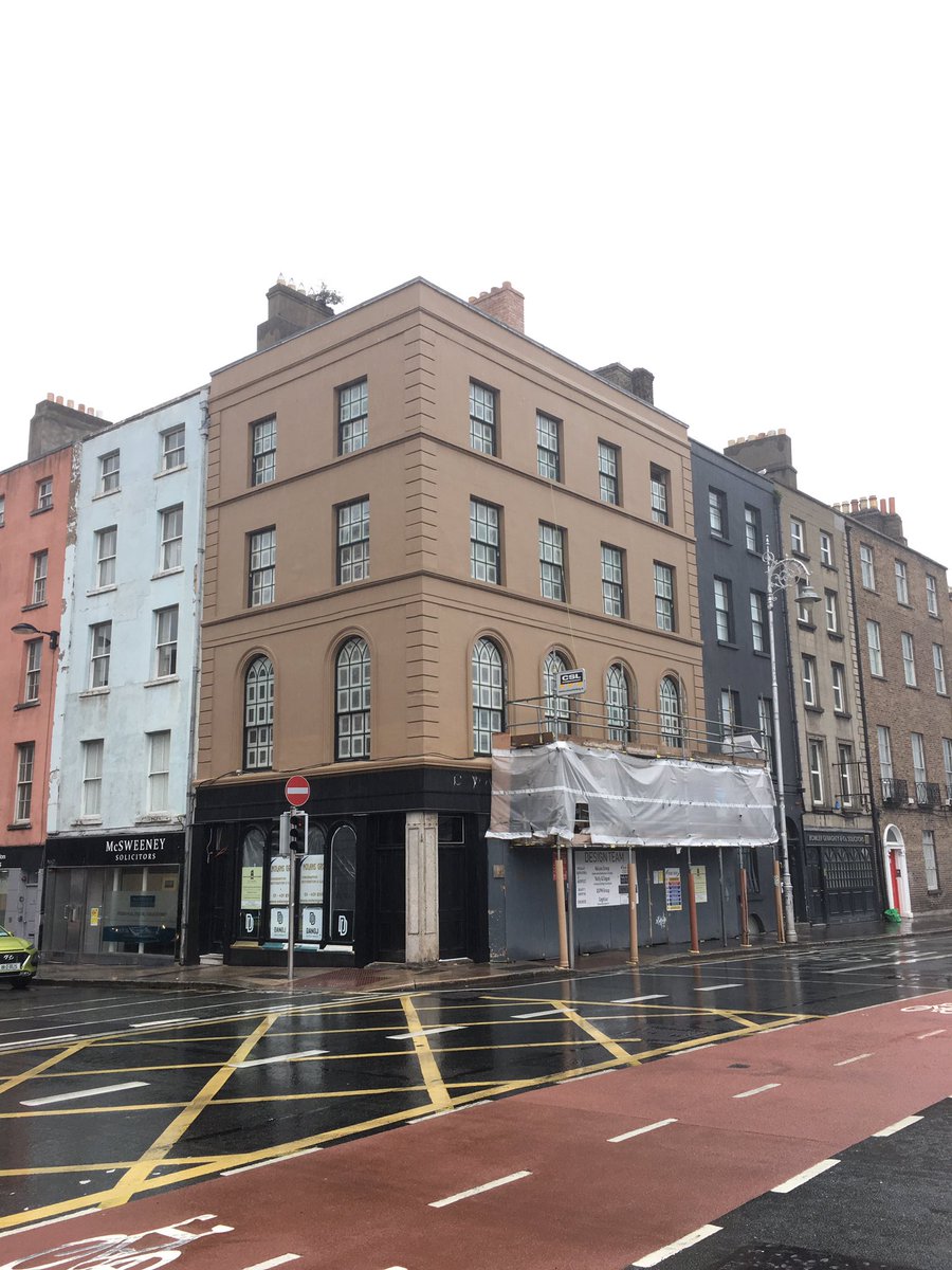 Even thought it was pouring rain today I had to stop and take a photo - what a great success! It’s great to see historic parts of the city brought back to life and back into use! 
#Architecture #Heritage #History 
#BuiltHeritage #Dublin