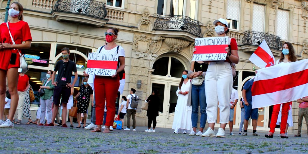 Heute Solidarität mit #FreeBelarus in #Wiesbaden