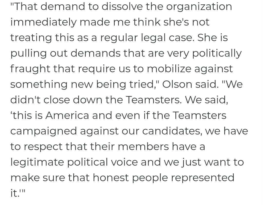 Here's a quote from Olson: