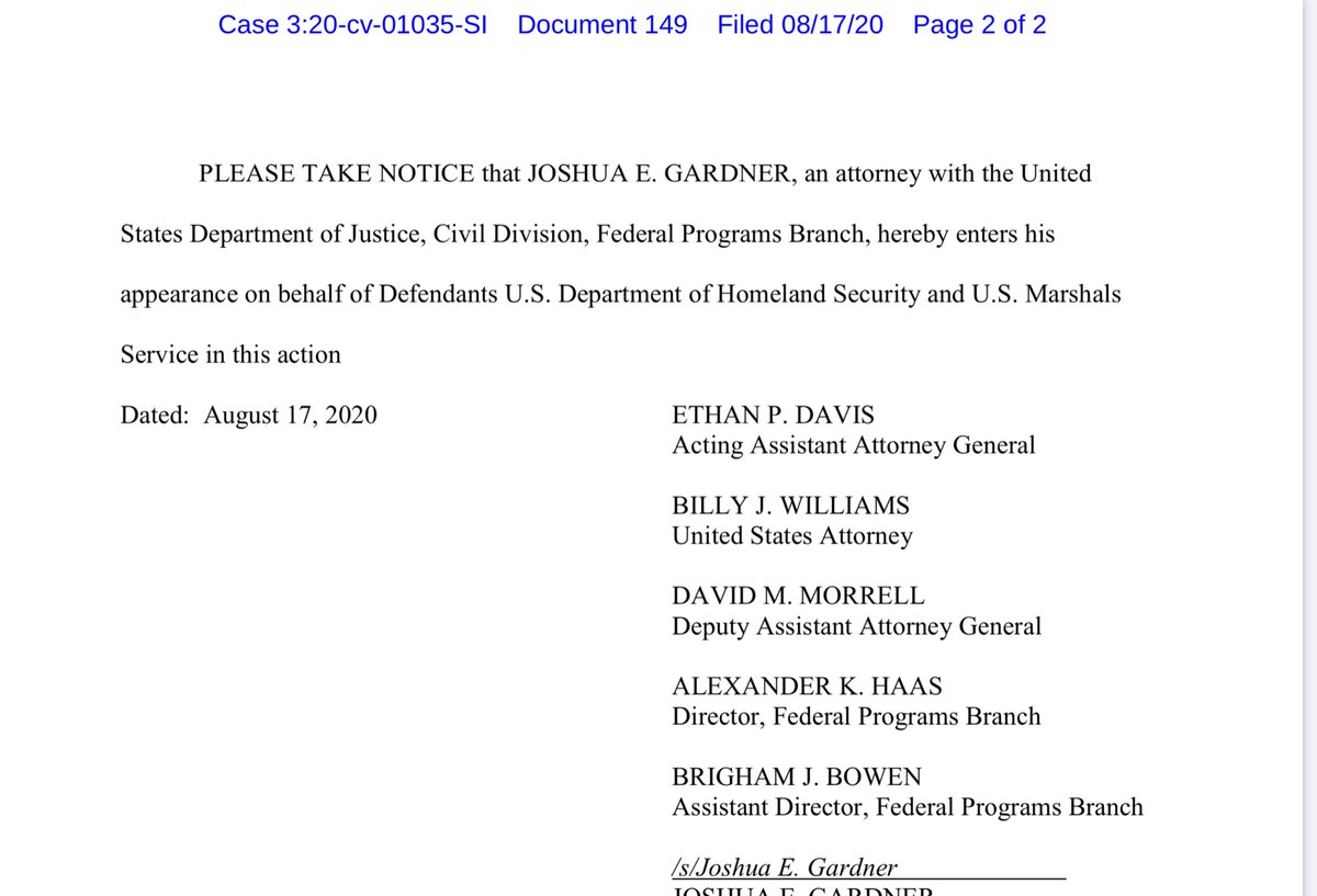 Because yes that’s going to make things so much better for the Federal Defendants - said no sane person ever I’m not allowed to talk about him - it gets me in a lot of trouble - ergo JD/HQ Voldemort it is...