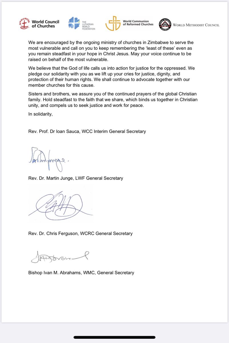 ali_naka's tweet photo. Statement from WORLD Council of Churches #TheMarchIsNotEnded #ZimbabweanLivesMatter @SADC_News #SADCSummit https://t.co/8wZH2joQMo