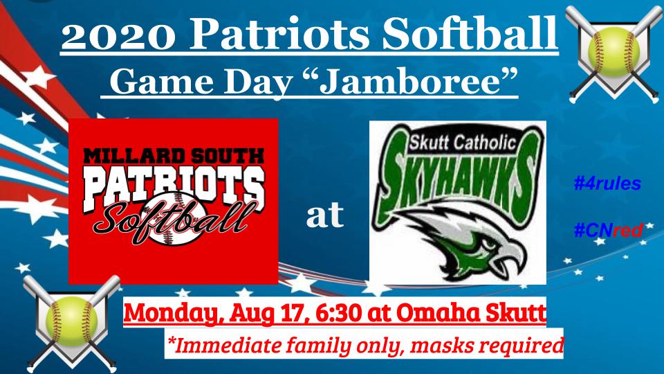 MSPatriotsSB's tweet photo. We are really excited and thankful for the opportunity to go compete with @SkuttSoftball this evening! It will be a great night with an outstanding Skyhawk team! #4rules #CNred https://t.co/5Bw7VHucTi