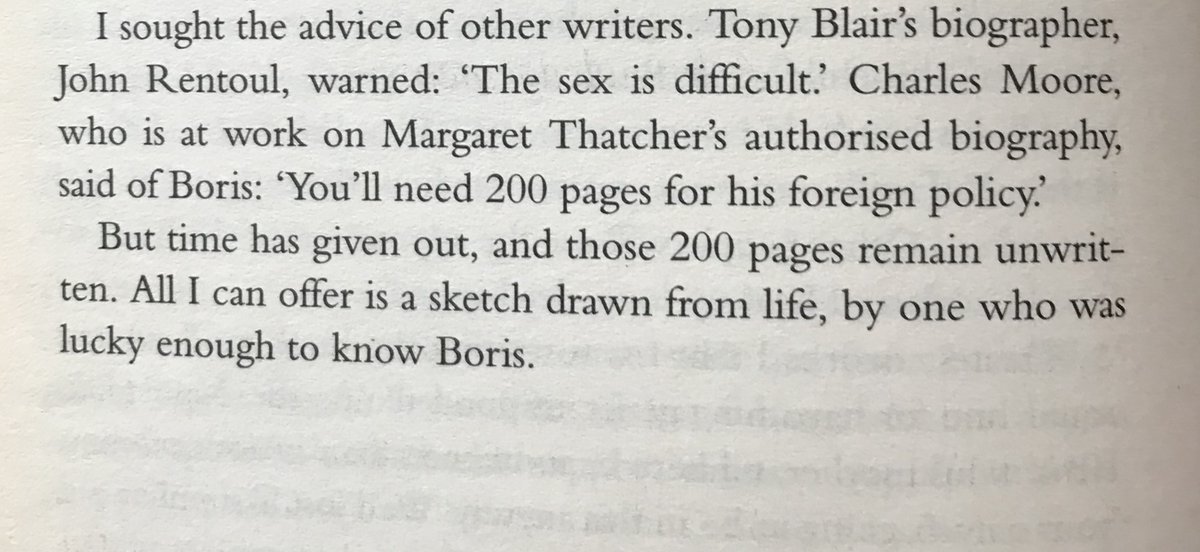 Boris  @AndrewGimson Such a good book; gets a brief hold on the greased piglet of Johnson’s personality. (I am quoted in introduction...)