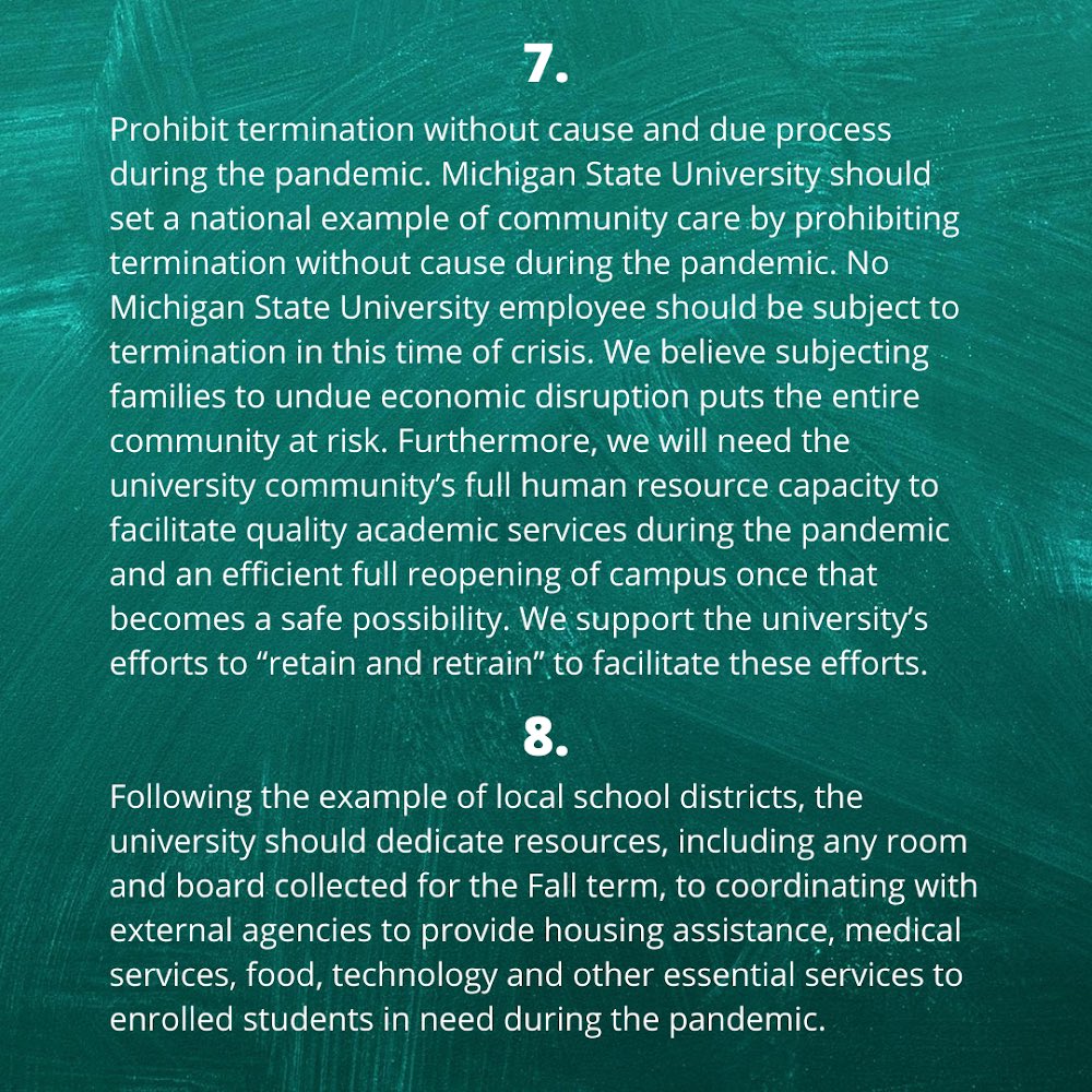 Michigan State GEU On Twitter 7 Prohibit Termination Without Cause michigan-state-geu-on-twitter-7-prohibit-termination-without-cause