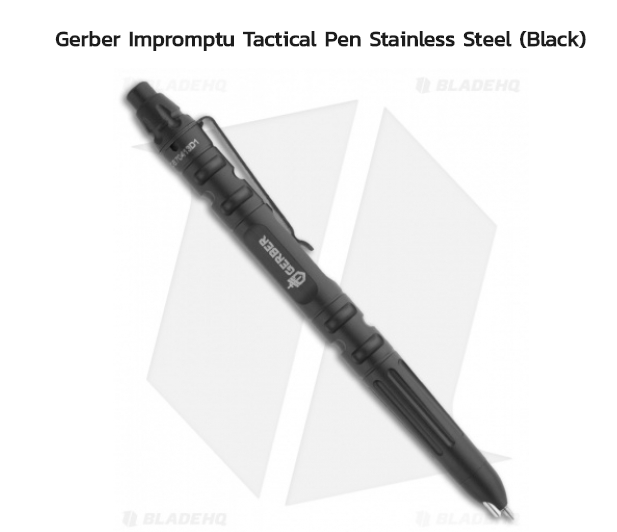 But you know what I **can** legally bring with me? A walking stick and a tactical pen.  I'm an OLD guy, I'm 56! Darn my creaky left knee!
