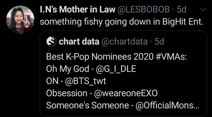 Txt are nominated? Lmao rigged undeserved bribed
