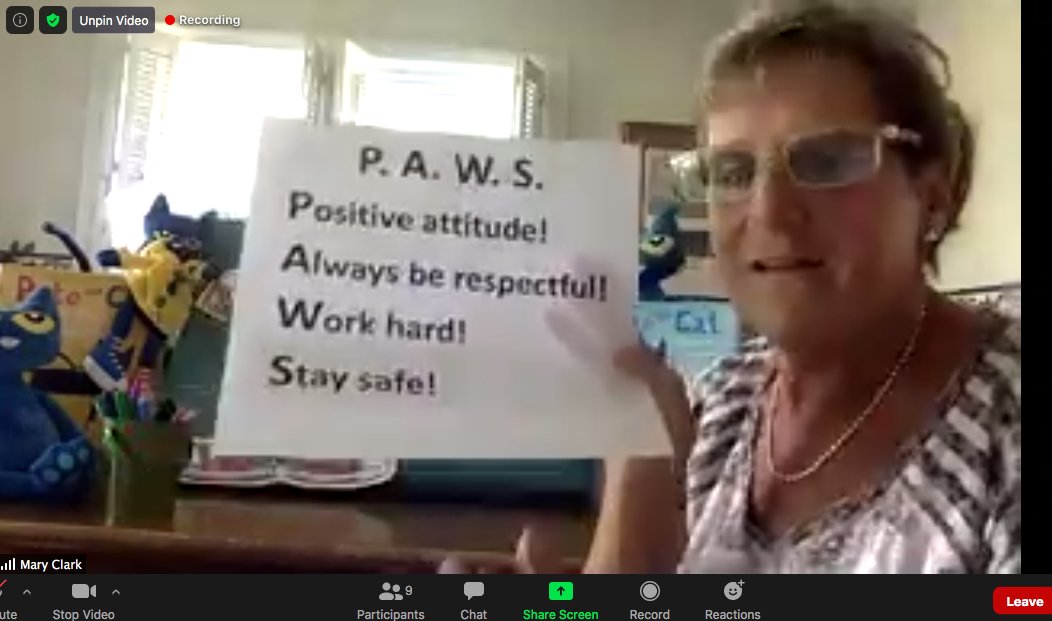 PboroElementary's tweet image. 1st Day of School looks a little different, but our #PandaK Teachers are #PAWSome!! Teaching @zoom_us expectations &amp;amp; PAWS!! Way to go @TracyMcKee73 @E_SturdivantPES &amp;amp; Ms. Clark - share those #PandaSmiles 🐼#CCSBeTheOne