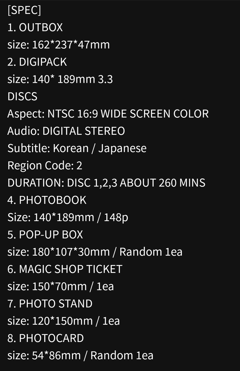 BTS Japan Official Fanmeeting Vol 5 Magic Shop DVD in Osaka and