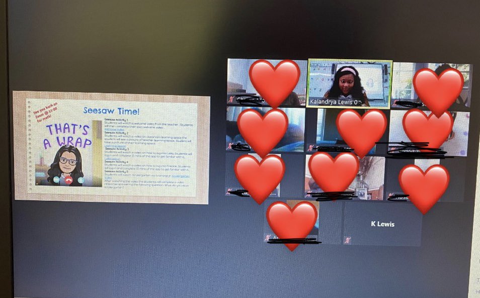 My favorite part during my first day...I have been a nervous wreck about online learning.. but seeing them made me feel like they were right in class with me! #UES #adifferentworld <a href="/UpchurchElemen1/">Upchurch Elementary</a> first online ELA block in the books!