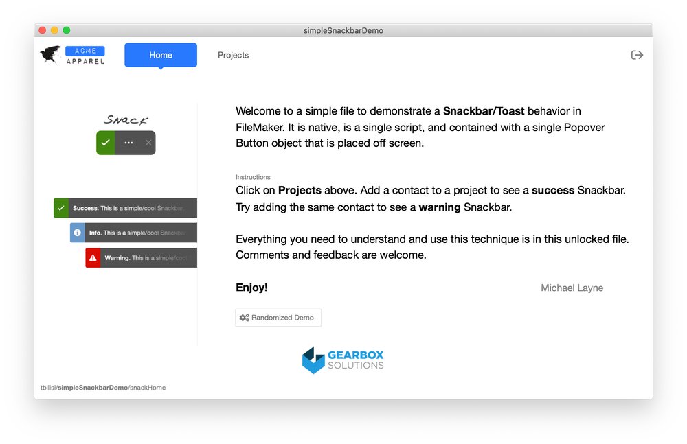 Here's an easy way to add a Snackbar notification to your FileMaker solution clouding a demo file gearboxgo.com/insights/a-sna…. #ClarisFileMaker
