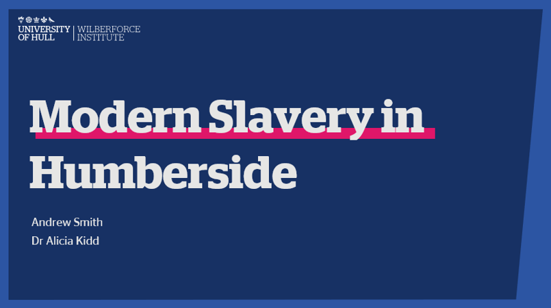 WilberforceHull's tweet photo. A busy afternoon recording the @WilberforceHull webinar 'Modern Slavery in Humberside' for this year's @FreedomFestHull. Great presentation by @alicia_kidd  and @AndrewJunr at the @humberantislave. It will be broadcast between 4pm and 5pm on 6 September 2020. https://t.co/sNg5ZmzB8y