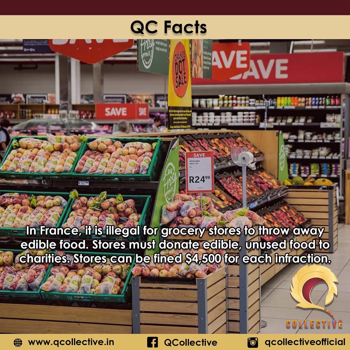 QCollective1's tweet photo. #QCFacts #QCollective #quiz #quizmasters #keralaquizzing #indiaquizzers #keralaquizzers #worldfacts #trivia #Facts #Fact #TwitterDaily #TwitterFacts #FactDose #FactDaily #france #french #frenchlaw #law #grocery https://t.co/QMTAhMvaUU