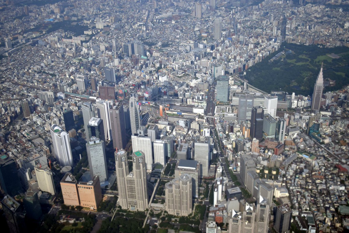 Nashinosuke5 Ar Twitter 東京上空を飛行中 新宿副都心かっこいい
