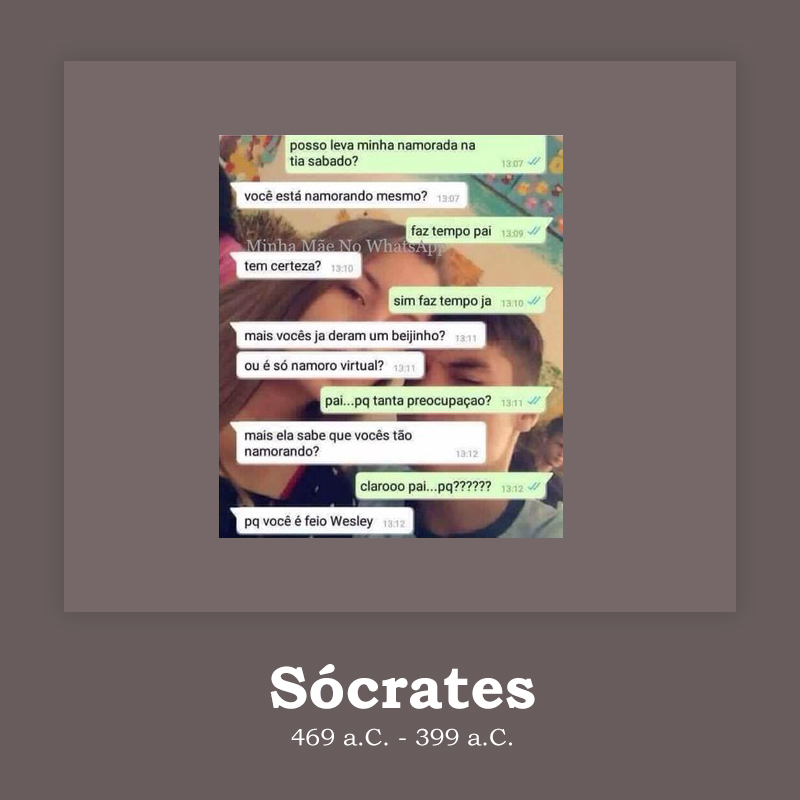 Galera, queria apresentar aqui meu mais novo projeto: grandes discussões da internet brasileira como filósofos