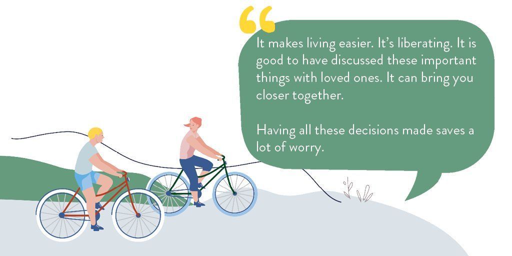 AGoodDeath's tweet image. When people plan ahead, they are more likely to receive the treatment and care they want – and they are given peace of mind in the present.