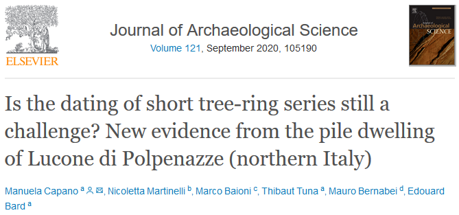 climate_cerege's tweet photo. New publication by M. Capano et al. in the Journal of Archaeological Science, with T. Tuna and E. Bard
#TreeRing #14C #Dendrochronology #WiggleMatching #CalibrationCurve
https://t.co/UuITL6sVvL https://t.co/hQmA9QyS2S