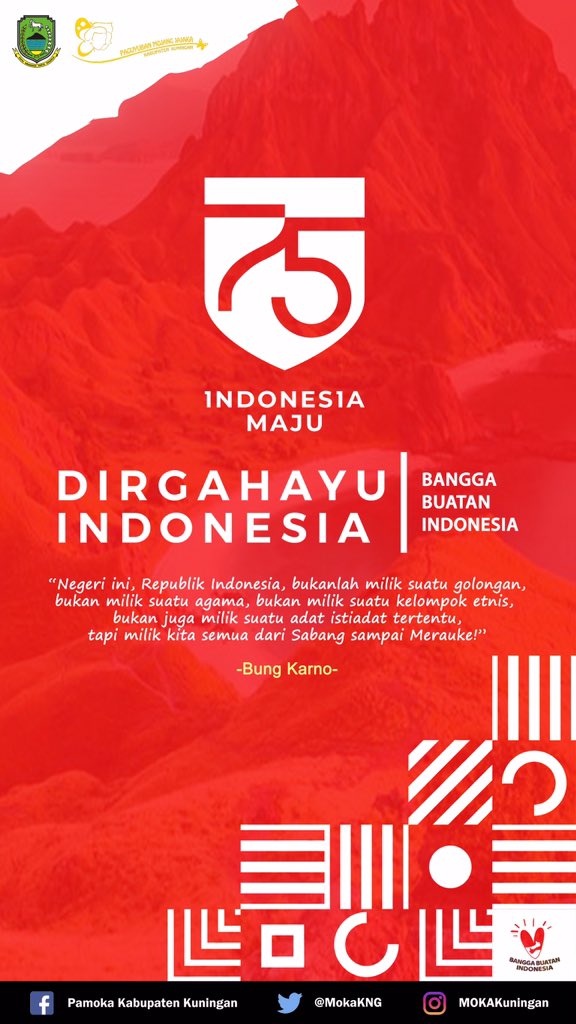 Selamat Ulang Tahun Ke 75 Republik Indonesia. Merdeka! 

Bangga Buatan Indonesia, Indonesia Maju! 🇮🇩
