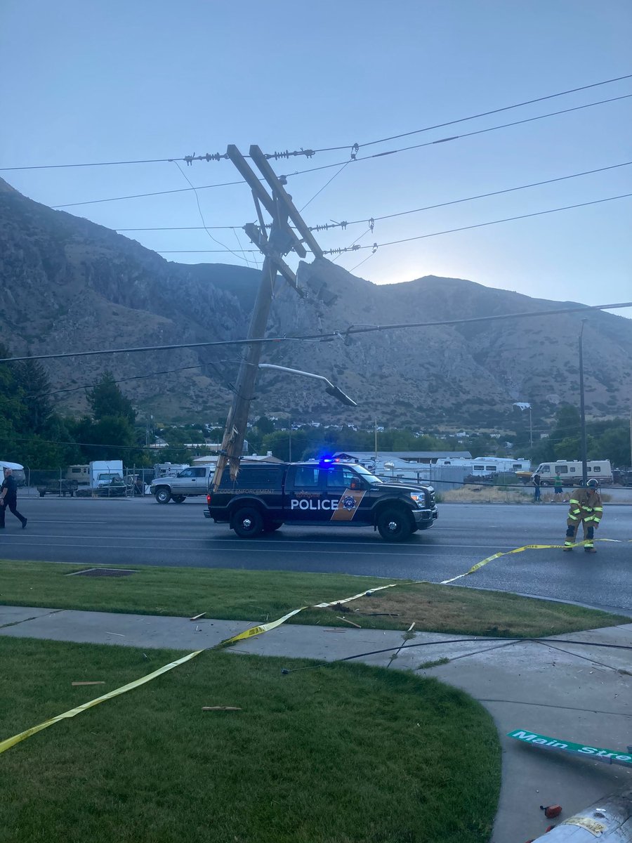 We have an injury accident at 900 N. Main. A power pole was hit, Springville Power is aware of the problem.  Please avoid the area.