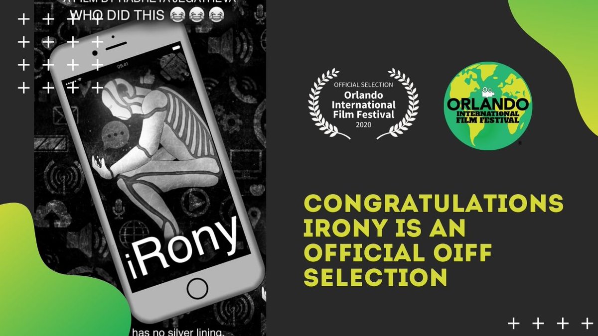 Congratulations, iRony is an official Orlando International Film Festival selection 💫🎬🍿

#Orlando #OrlandoInternationalFilmFestival #OIFF #filmfestivalflorida #filmfestivalorlando #enzian #shortfilm #film #filmmaker #director #producer #filmfreeway #films #independentfilm