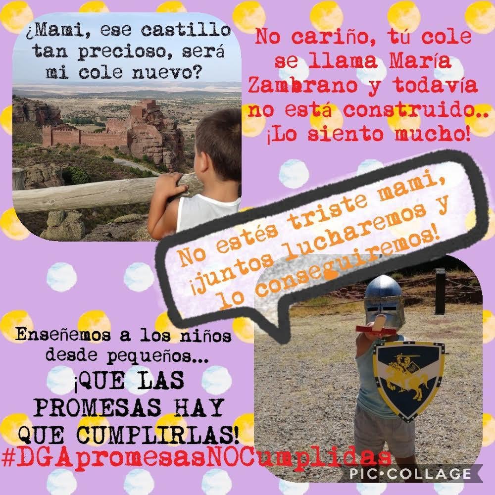 AMPACdelBosque's tweet photo. #DGApromesasNoCumplidas sigue sonando alto y claro,  y no pararemos hasta que tengamos nuestro cole. @felipefaci @isabelcasbas estela Ferrer https://t.co/uvTvopdoCM