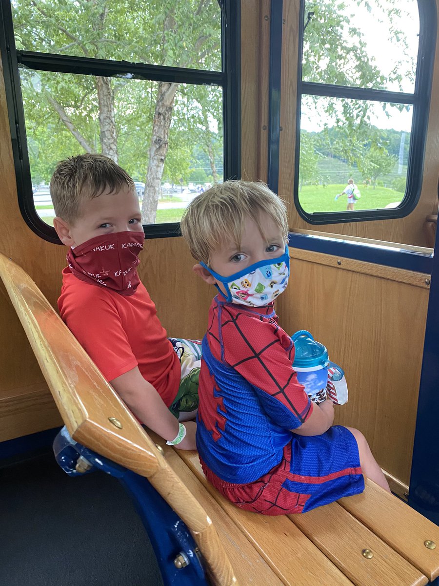 Staying on property also gave us the convenience of riding the trolly to and from Splash Country and  @Dollywood. The boys thought that the trolly was the coolest thing ever and chatted it up with the drivers.