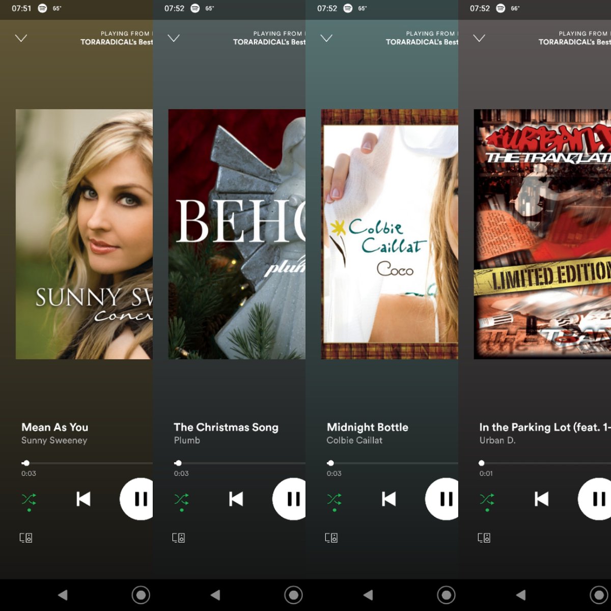 DJSangsta's tweet photo. Today's #First4Songs: #MeanAsYou by #SunnySweeney, #TheChristmasSong performed by #Plumb, #MidnightBottle by #ColbieCaillat, #InTheParkingLot by #UrbanD featuring #1Way and #JoelPerez.
#music #DJSangsta #musicislife #Spotify #musicismyescape #oooShiny https://t.co/W3SqizTDo3