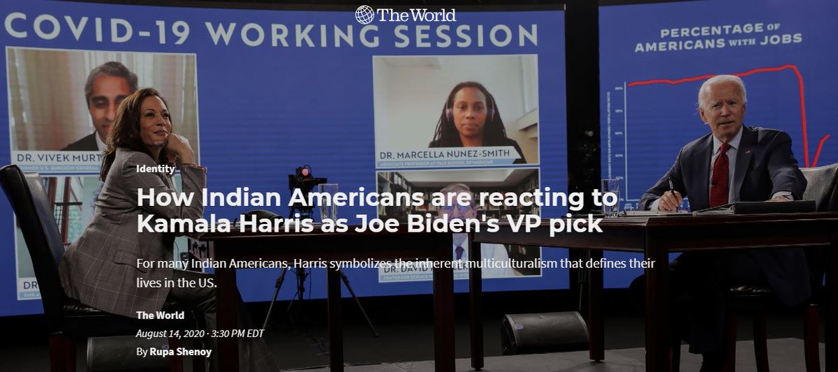 thatwilkinsguy's tweet photo. Getting real: @TheWorld's @RupaShenoy examines the issues of caste and #NarandaModi facing the @JoeBiden / @KamalaHarris campaign.
https://t.co/WTA7Jugdxx https://t.co/4Ujm2K6Ukx