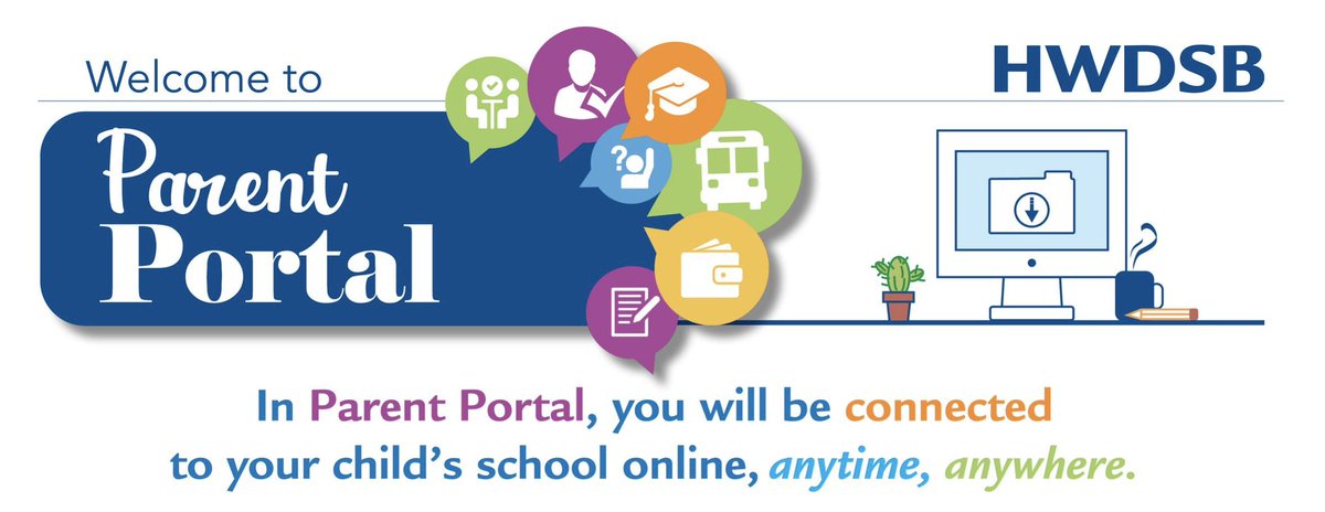 HWDSB's tweet photo. Parent Portal will open once you receive an email from School Messenger. Please be aware that emails from School Messenger have not yet been sent out. Please stay updated at https://t.co/vB2YBOKTbX. https://t.co/LeGU7SZOev