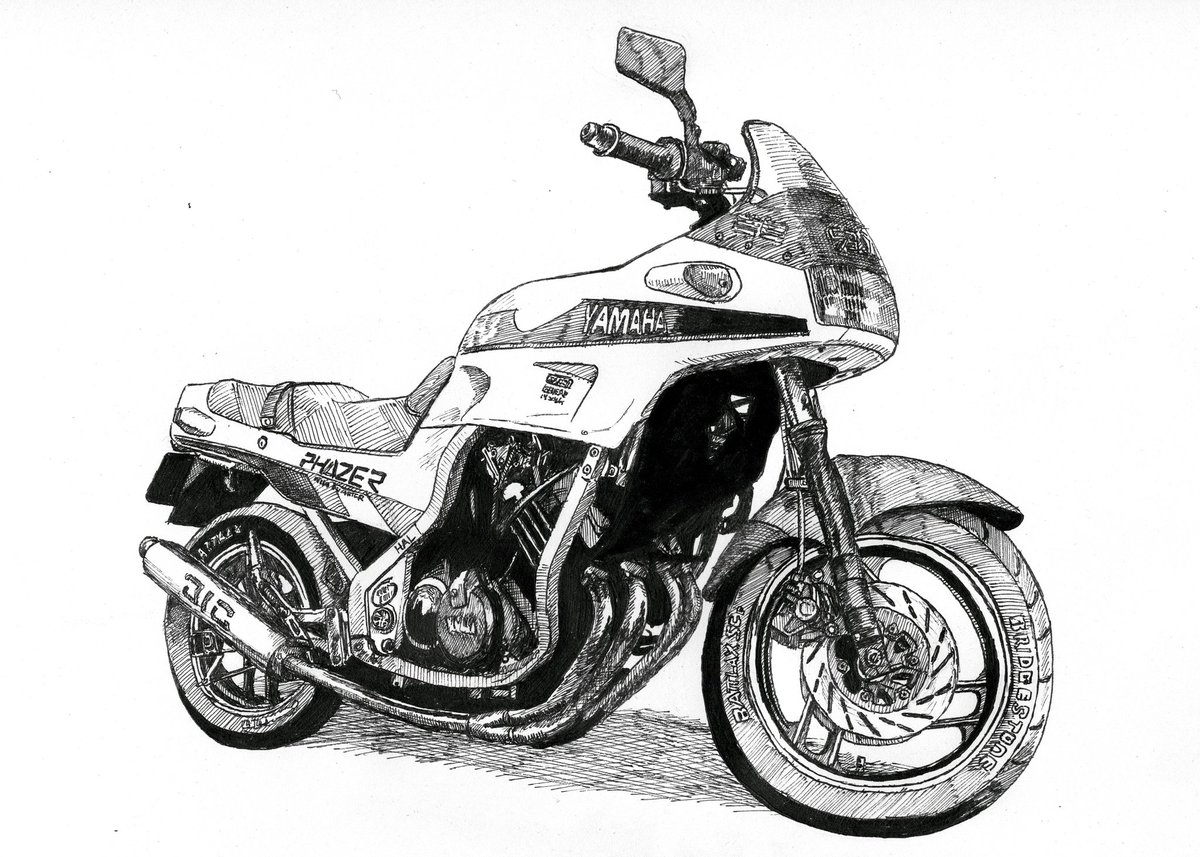 最近描いた車とかバイクとか 隼のぶをの漫画