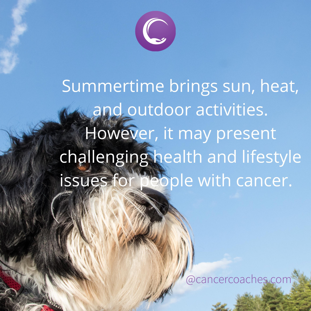 ✅ Limit your sun exposure
✅ Avoid dehydration during hot summer days ✅ Manage hot flashes (if on hormone therapy)
✅ Keep your head cool
✅ Swim!

#cancercoaches #cancercommunity