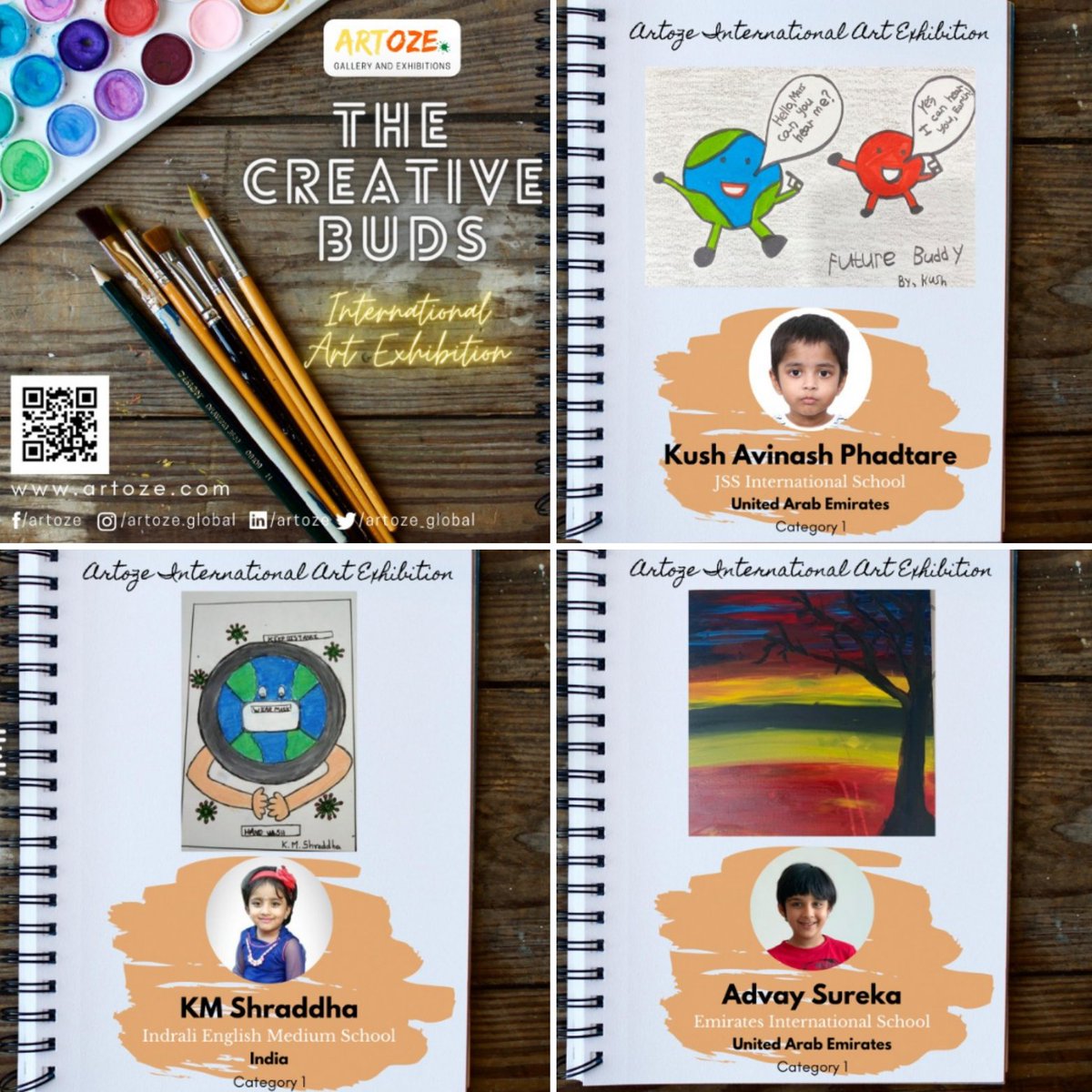 artoze_global's tweet photo. The artworks of students have stunned us. It’s time for you to support them!

Comment name of student, whose artwork you find the best. Make sure to follow us to confirm account's authenticity.
#artoze #exhibition #virtualexhibition #competition #callforartist #callforstudents https://t.co/l6v9kq1Yyq