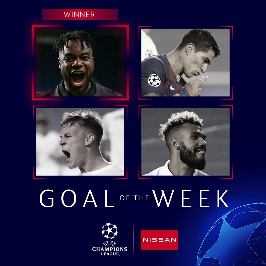ChampionsLeague's tweet photo. ⚽️ Maxwel Cornet's controlled finish wins 𝗚𝗼𝗮𝗹 𝗼𝗳 𝘁𝗵𝗲 𝗪𝗲𝗲𝗸 👏👏👏
#UCLGOTW | @NissanFootball https://t.co/whNE4Q1uSK